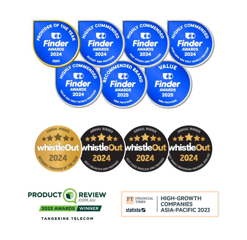 Tangerine Awards Badges